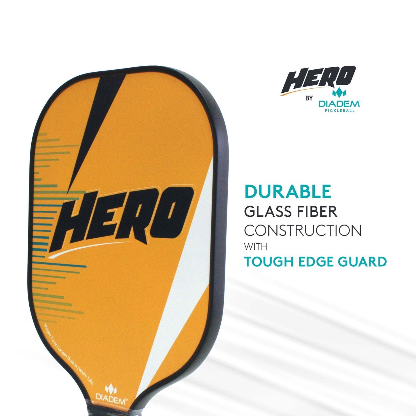 DIADEM PICKLEBALL HERO PADDLE - HMT FIBER, LIGHTWEIGHT - USAPA APPROVED
